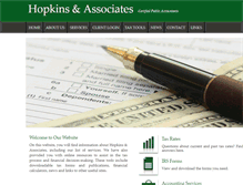 Tablet Screenshot of hopkinsilcpa.com